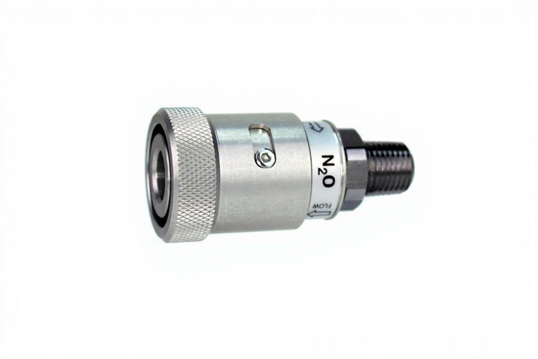 Schrader Female Coupler x 1/4" NPT Male, N2O - Bay Corp SCF-04-4