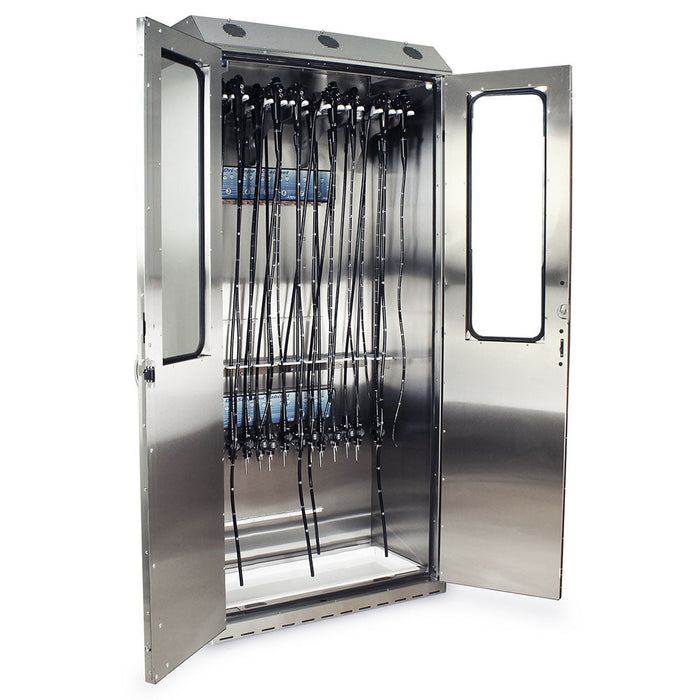 Sure-Dry Stainless Steel  44" Wide  Deep Scope Drying Cabinet - Harloff SCSS8044DRDP-DSS3316