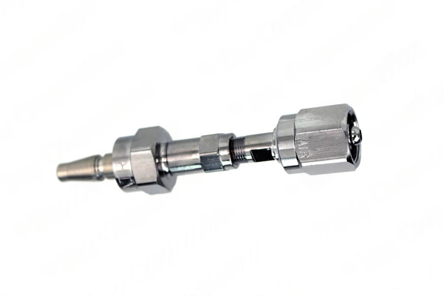 Schrader Swivel Male QC x DISS Female Hex Nut & Nipple, Med Air - Bay Corp SH-16-16S