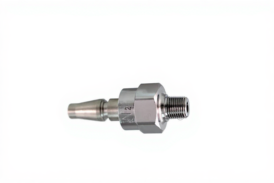 Schrader Swivel Male QC x 1/8" NPT Male, N2 - Bay Corp SH-12-2S