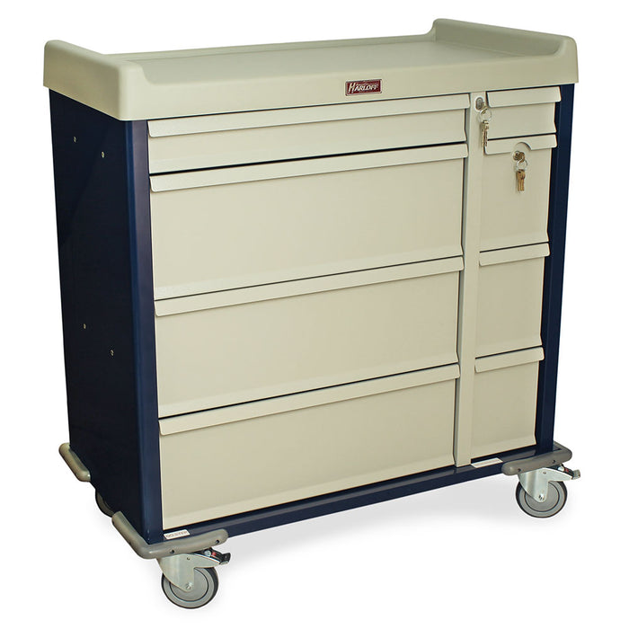 Standard  Punch Card Cart with BEST® Lock on Cabinet - Harloff SL600PC