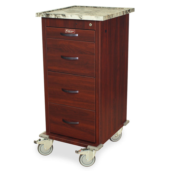 Wood Vinyl Coated Aluminum Cart - Harloff WV240PC-CM