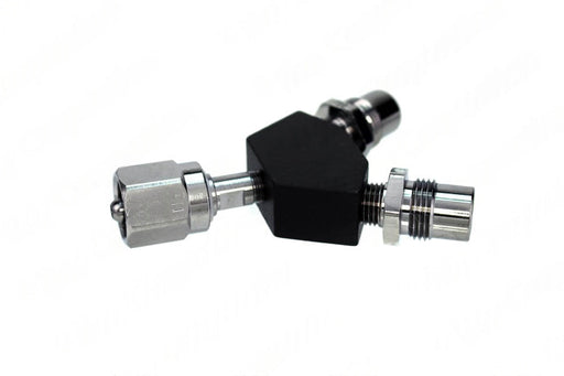 DISS Y-Block, Hex Nut Female Inlet x DISS Male Outlets, N2 - Bay Corp YO-112X