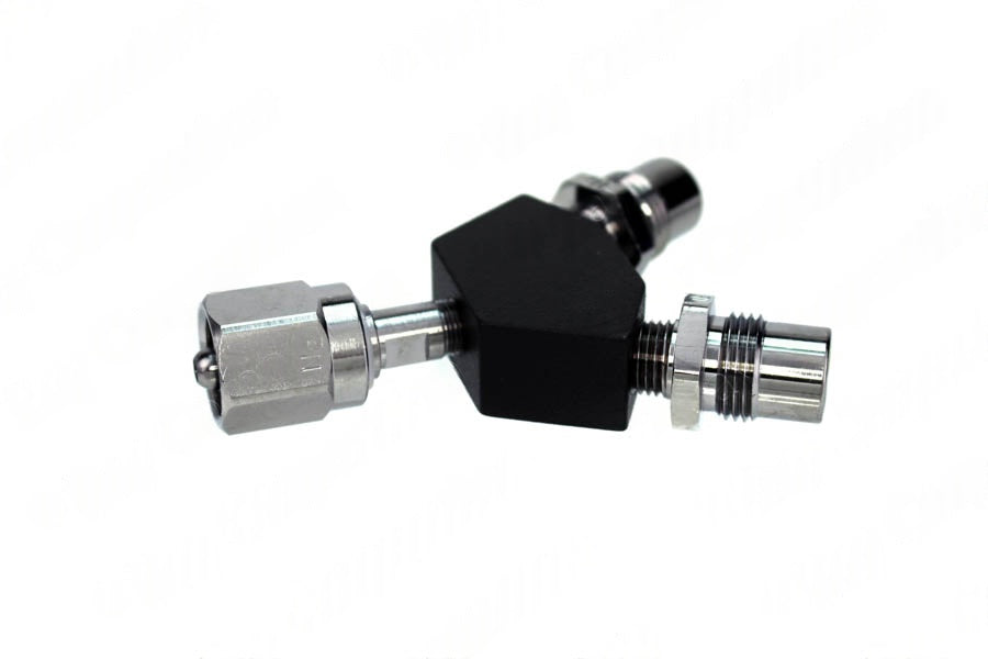 DISS Y-Block, Hex Nut Female Inlet x DISS Male Outlets, N2 - Bay Corp YO-112X