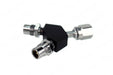 DISS Y-Block, Hex Nut Female Inlet x DISS Male Outlets, N2 - Bay Corp YO-112X - 2