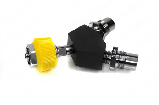 DISS Y-Block, HT Nut Female Inlet x DISS DV Outlets, Med Air - Bay Corp YO-116DV