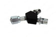 DISS Y-Block, Hex Nut Female Inlet x DISS Male Outlets, VAC - Bay Corp YO-122X - 2