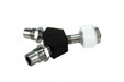 DISS Y-Block, HT Nut Female Inlet x DISS Male Outlets, VAC - Bay Corp YO-122 - 1