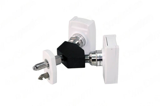 Chemetron Y-Block, Male QC Inlet x Female Coupler Outlets, VAC - Bay Corp YO-CM22