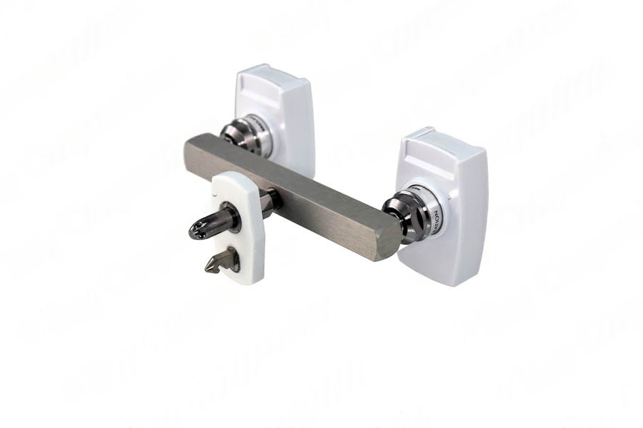 Chemetron Y-Block, Male QC Inlet-Centered x Female Coupler Outlets, VAC - Bay Corp YO-CMT22