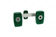 Chemetron Y-Block, Male QC Inlet-Centered x Female Coupler Outlets, O2 - Bay Corp YO-CMT24 - 2