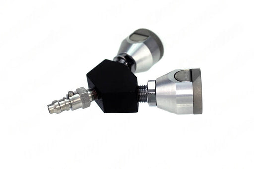 Puritan Y-Block, Male QC Inlet x Female Coupler Outlets, Med Air - Bay Corp YO-PQ16