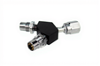 DISS Y-Block, Hex Nut Female Inlet x DISS Male Outlets, N2O - Bay Corp YO-104X - 2