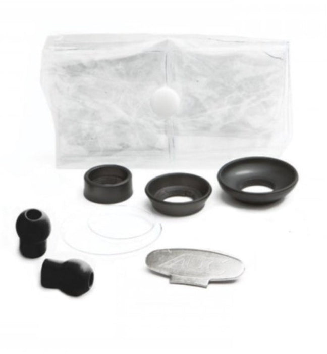 ADSOFT Plus Snap-on Eartips Adapter,Silver, Black Lrg & Sm - ADC  640-06ADKIT