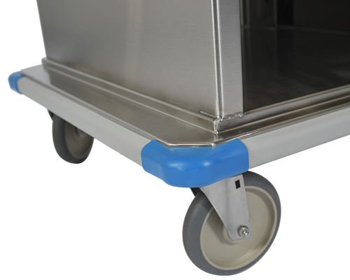 Enclosed Surgical Case Cart, Single Door, Minor Surgery, Standard Casters, 29-1/2"W x 28-1/8"D x 39"H Overall Outside Dimensions - Pedigo CDS-356-MS-B
