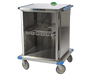 Enclosed Surgical Case Cart, Single Door, Minor Surgery, Standard Casters, 29-1/2"W x 28-1/8"D x 39"H Overall Outside Dimensions - Pedigo CDS-356-MS-B - 1
