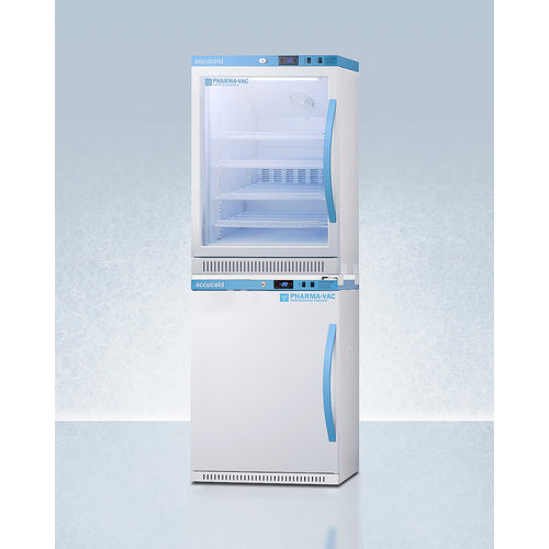 Accucold ARG6PV-AFZ5PVBIADASTACKLHD 24" Wide Performance Series All-Refrigerator/All-Freezer Combination