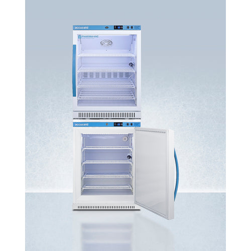 Accucold 24" Wide Performance Series All-Refrigerator/All-Freezer Combination - ARG6PV-AFZ5PVBIADASTACK
