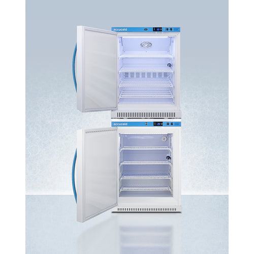 Accucold ARS6PV-AFZ5PVBIADASTACK 24" Wide Performance Series All-Refrigerator/All-Freezer Combination