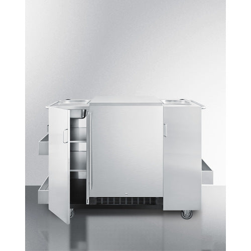 Summit CartOSRF Outdoor Cart with Refrigerator