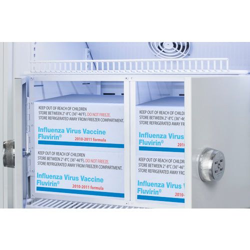 Accucold ARS15PVLOCKER 15 Cu.Ft. Upright Vaccine Refrigerator with Interior Lockers