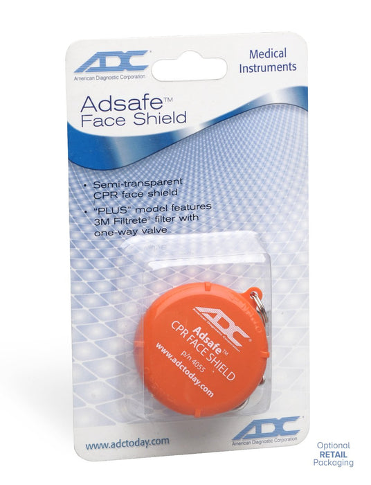 ADSAFE Face Shield Adult, w/keychain, Orange,Disp - ADC 4055ORQ