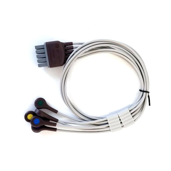 Mindray 12-Lead Snap ECG Lead Wire, Chest, Brown