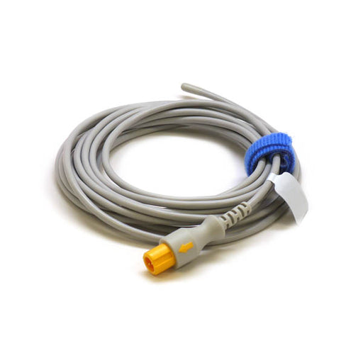 Mindray MR401B reusable temperature probe, adult, esophageal/rectal, 2 pin - 0011-30-37392