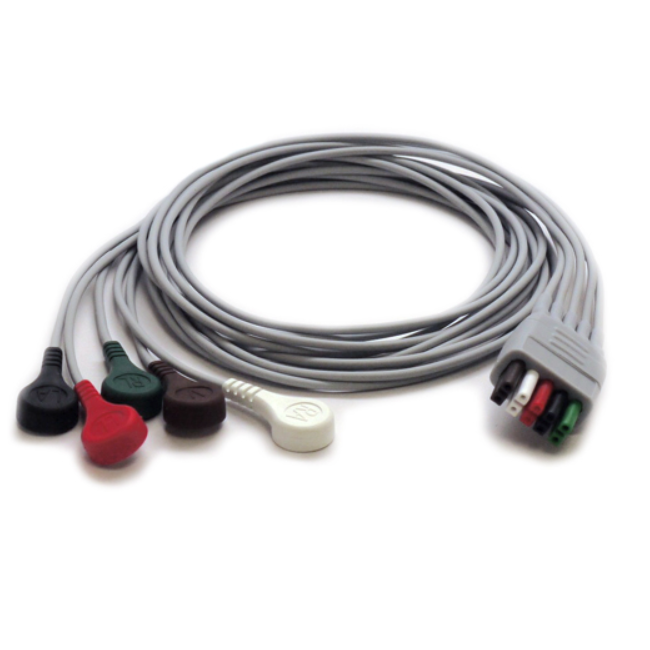 Mindray 5 Lead Mobility ECG Snap Lead Wires - 24"
