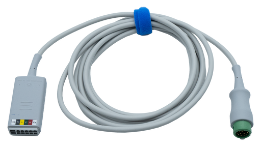 ECG cable, 10' (3.1 m), defibrillation-proof, for N/T - MDPRO 009-005266-00