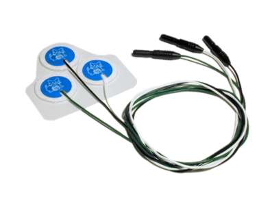 Mindray Radio Translucent, Neonatal Pre-wired, 3 Lead ECG Electrodes, AAMI, 18" (45.7 cm) - 0681-00-0098-02