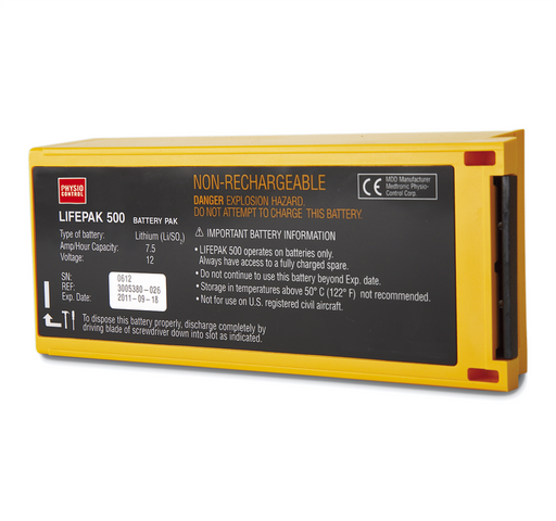 Physio Control Non-Rechargable 7.5Ah Li-SO2 Battery for LIFEPAK 500 AED (Discontinued)