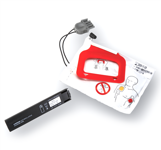Physio Control CHARGE-PAK Battery Charger and 1 Set of QUIK-PAK Electrodes for LIFEPAK CR Plus and Express AEDs