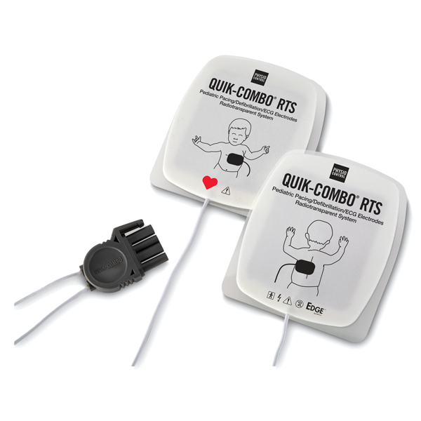 Physio Control / Medtronic Pediatric EDGE System RTS Electrodes with QUIK-COMBO Connector for LIFEPAK 12, 15, 20, 20e