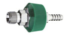 Body Adapter, DISS with Hand-Tight Oxygen (O2) to 1/4″ Barb – BAY-1241-17HT - NEW - 1