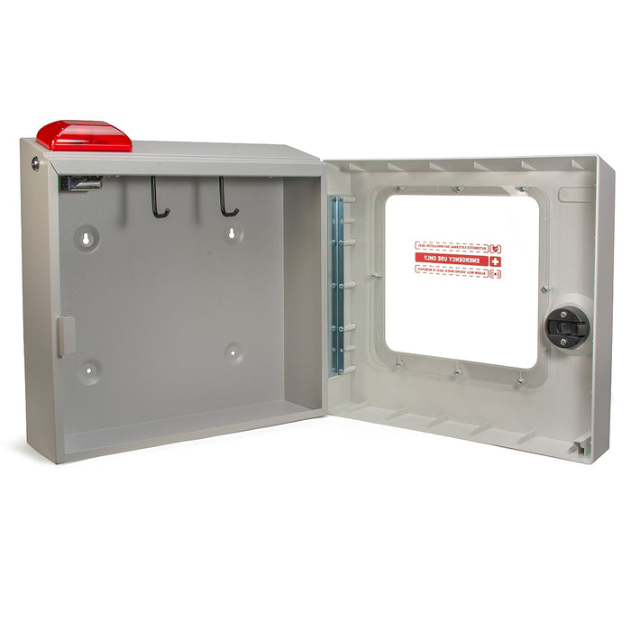 Traditional Surface-Mount AED Wall Cabinet with Alarm & Strobe Light - Cardiac Science 180-2021-001