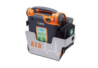 AED Wall Sleeve stores Powerheart AEDs (in case) - Cardiac Science 180-2022-001