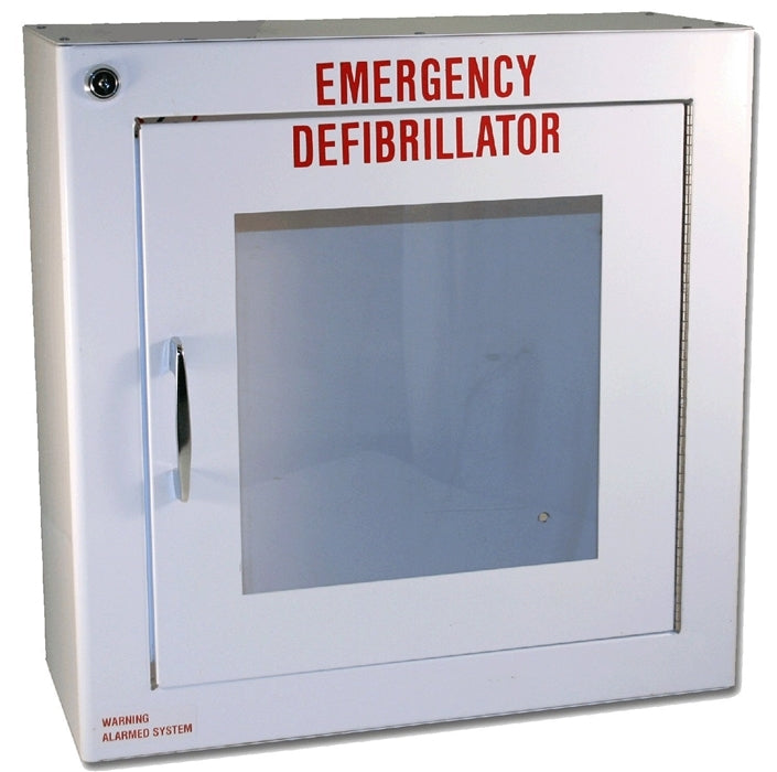 Large Alarmed Basic AED Cabinet 17.5in X 17.5in X 7in
