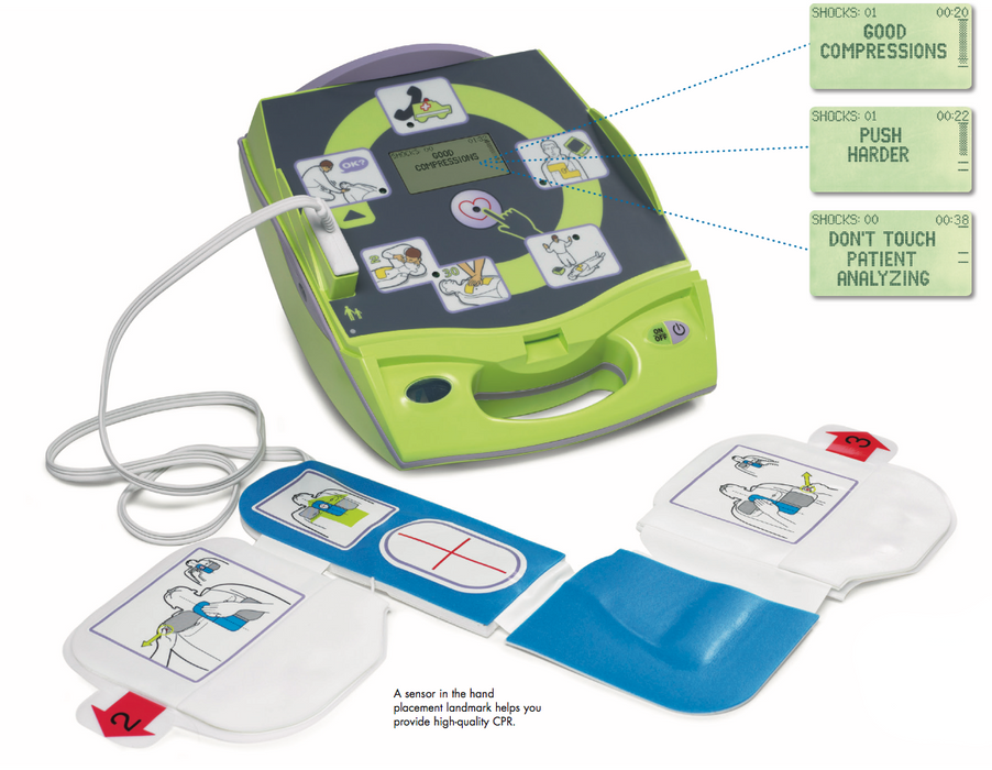Zoll AED Plus Package #2 with AED Cover for Public Safety, One CPR-D Padz and One sleeve of Batteries (NEW)