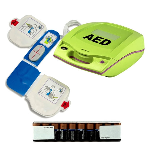 Zoll AED Plus Package #2 with AED Cover for Public Safety, One CPR-D Padz and One sleeve of Batteries (NEW)