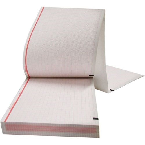 GE MAC 1200 ECG Paper (10 packs - 1500 sheets) (Also fits MAC 1600)