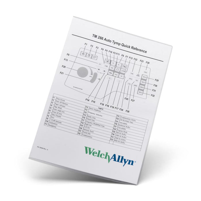 TM286 Quick Reference Guide - Welch Allyn 28604