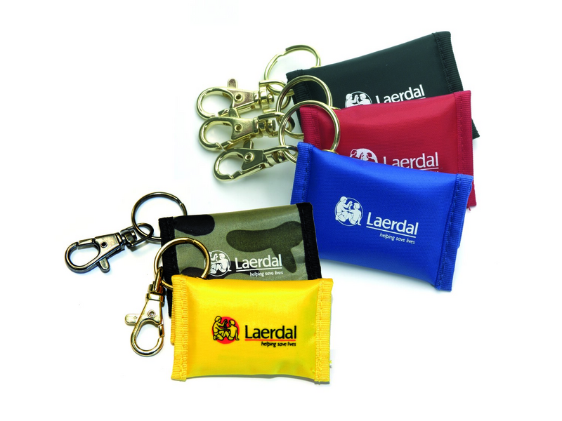 Face Shield Key Ring Multiple Colors (pkg 25) - Laerdal 460009