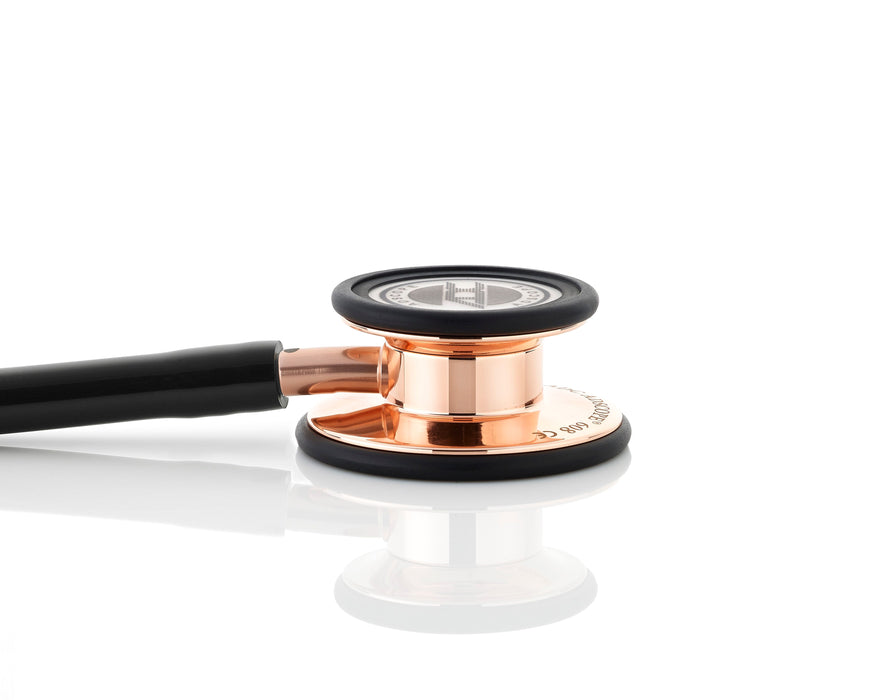 ADSCOPE Conv Stethoscope Adult 30",Rose Gold/Black - ADC 608RGBK