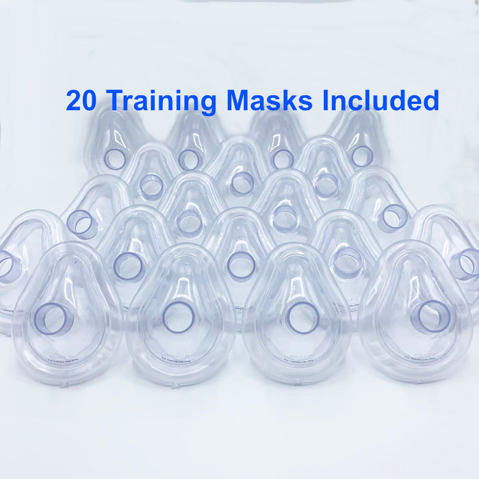 Practi-MASK® Adult/Child CPR Training Mask 2-PK Mesh Bag - WNL 5000TM-CP