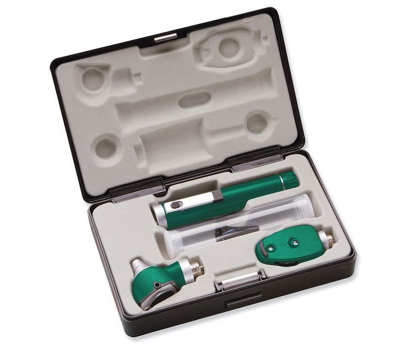 DIAGNOSTIX Pocket Oto/Oph Set 2.5v, 1 handle, Green - ADC 5110EGR