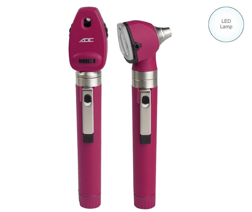 DIAGNOSTIX Pocket Oto/Oph Set 2.5v, LED, Burgundy - ADC 5110NLBD