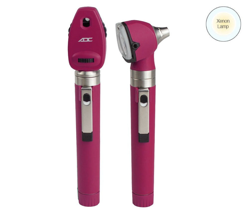 DIAGNOSTIX Pocket Oto/Oph Set 2.5v, Hal/Xen, Burgundy - ADC 5110NBD