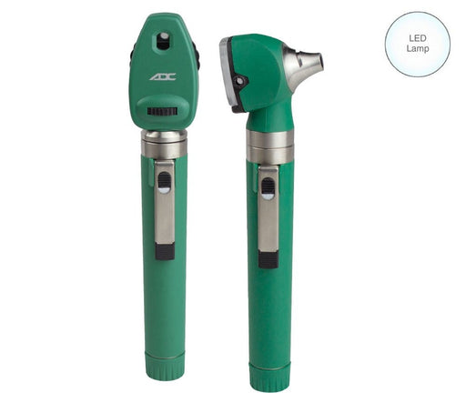 DIAGNOSTIX Pocket Oto/Oph Set 2.5v, LED, Green - ADC 5110NLGR