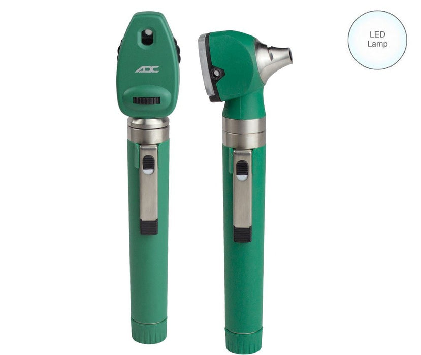 DIAGNOSTIX Pocket Oto/Oph Set 2.5v, LED, Green - ADC 5110NLGR